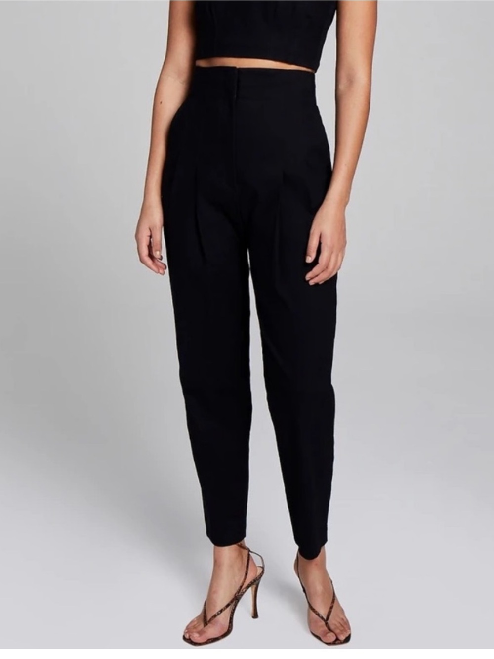 A.L.C. Black high waisted straight tapered pants 8